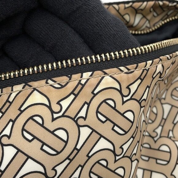 BURBERRY TBMonogram Waist Bag Nylon Beige/Black - Picture 5 of 16